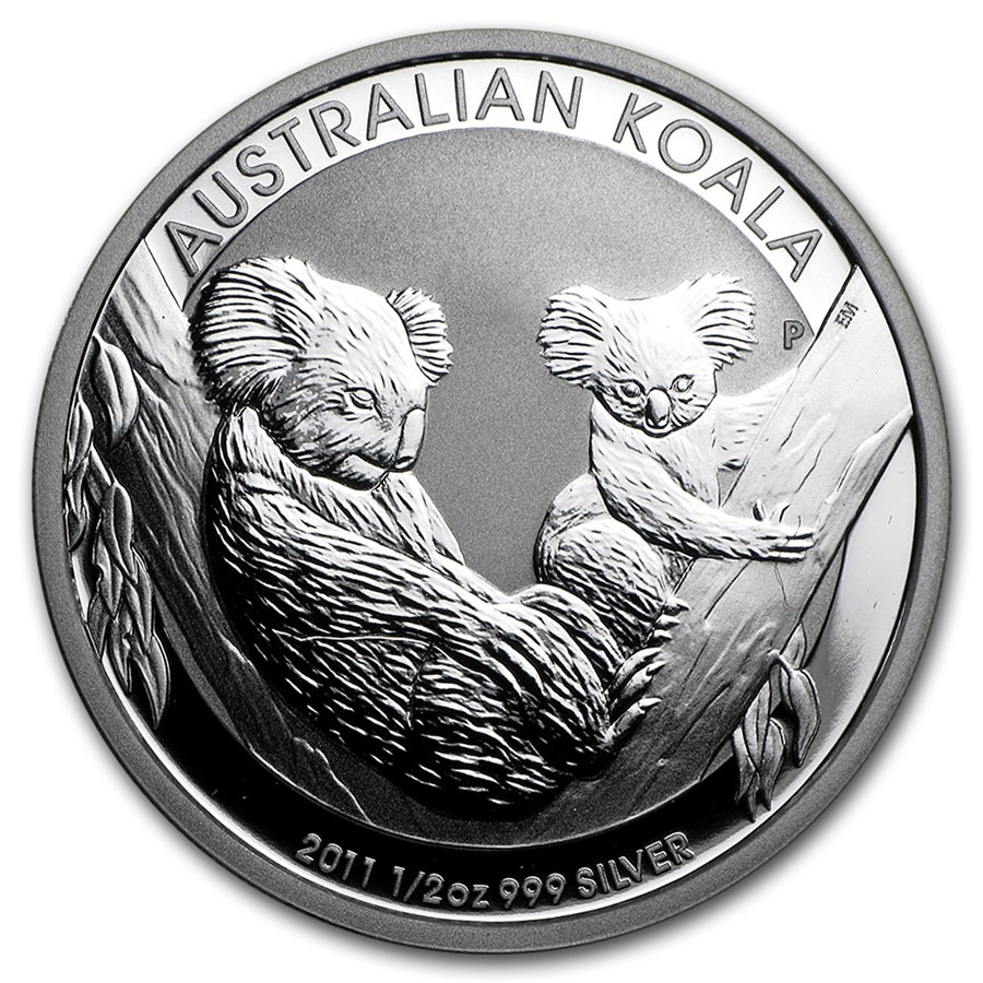1/2 troy ounce zilveren Koala munten