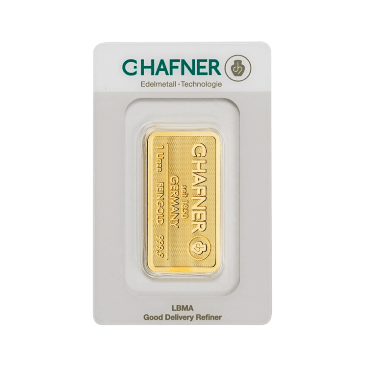 Goudbaar 100 gram C. Hafner