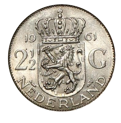 Twee kilo zilver Nederlands muntgeld (brutogewicht 2,778 kg)
