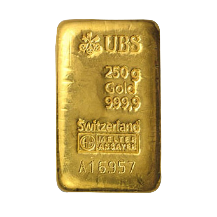 250 gram goudbaar diverse producenten