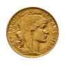 Gouden 20 Franc Marianne en de Haan munt - foto 1 - voorbeeld