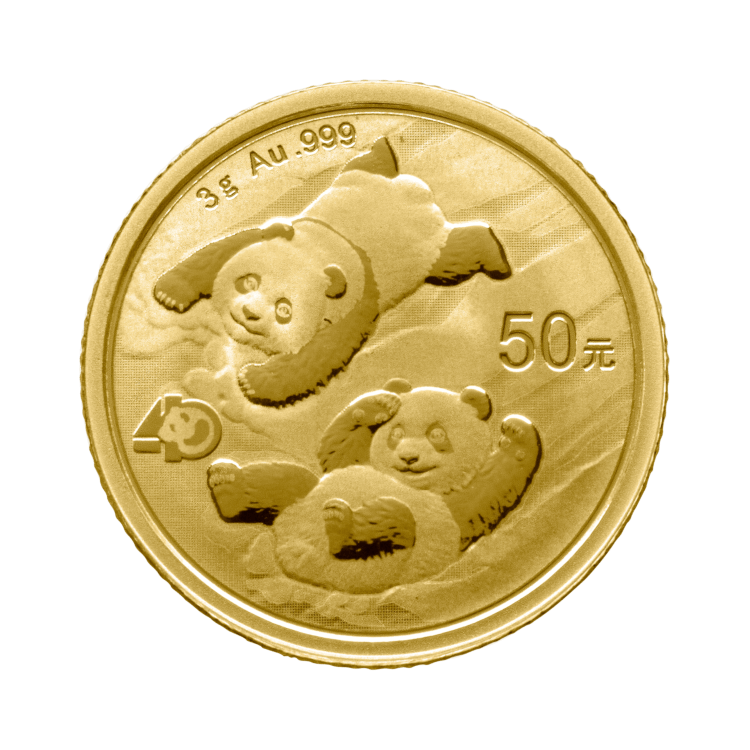 3 gram gouden Panda munt