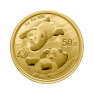3 gram gouden Panda munt - foto 1 - voorbeeld