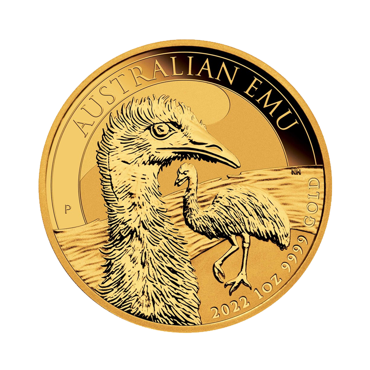 1 troy ounce gouden Australian Emu munt