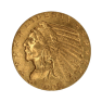 Gouden 5 dollar half Indian Head munt - foto 1 - voorbeeld