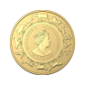 1/4 troy ounce gouden munt Lunar RAM serie - foto 2 - voorbeeld
