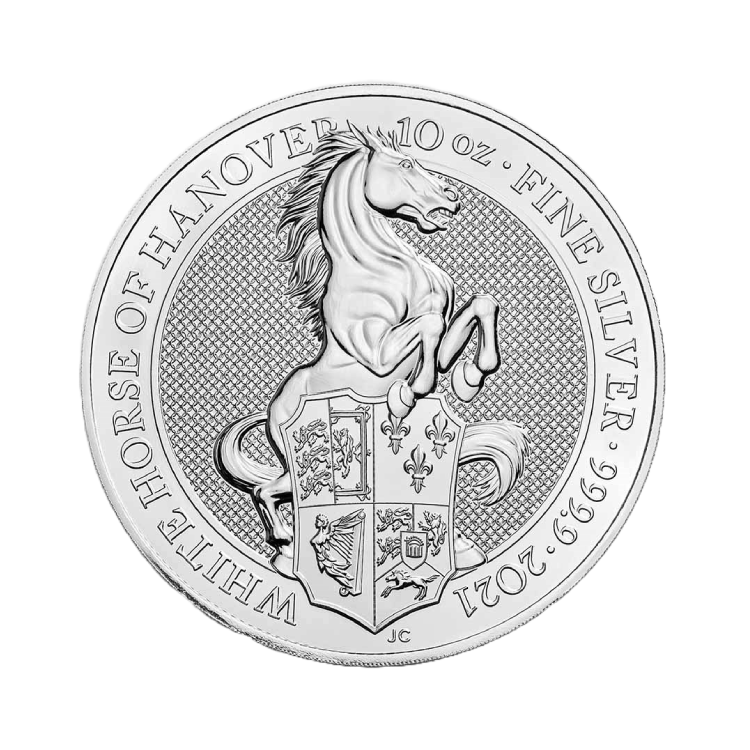 10 troy ounce zilveren Queen’s Beasts munt