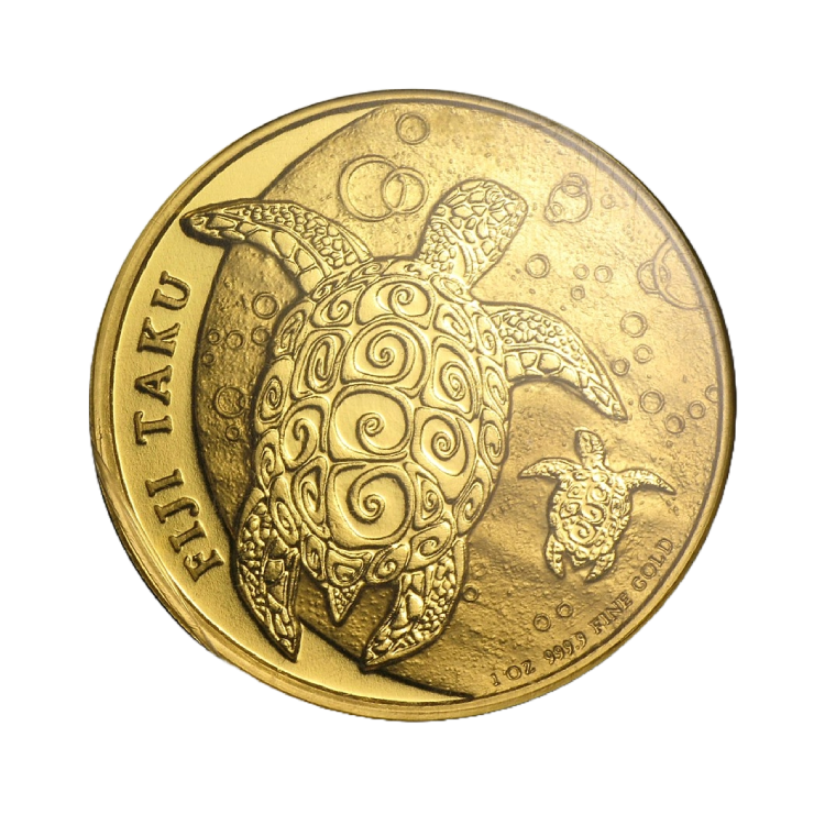 1 troy ounce gouden munt Fiji Taku schildpad