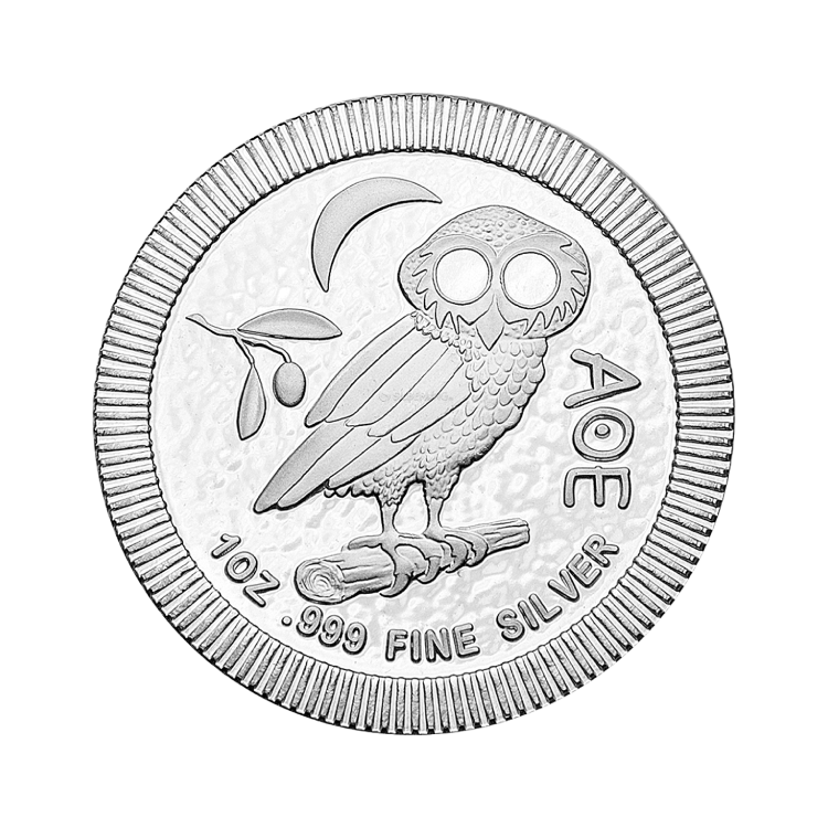 1/4 Troy ounce zilveren munt Athenian Owl