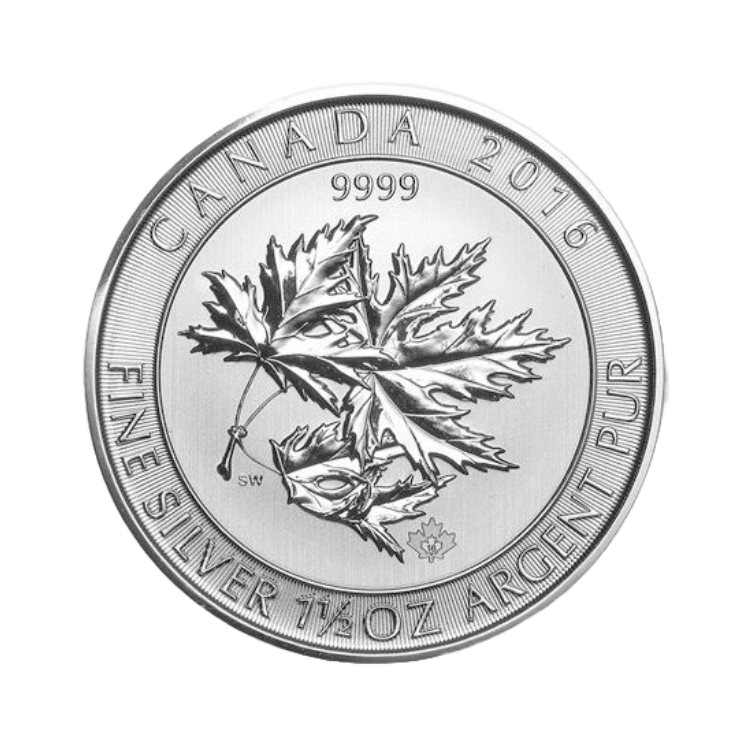 1.5 troy ounce zilveren Multi Maple Leaf munt