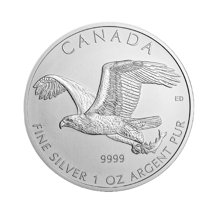 1 Troy ounce zilveren Bald Eagle munt