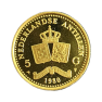 Gouden 10 gulden Nederlandse Antillen munt (1980-2005)