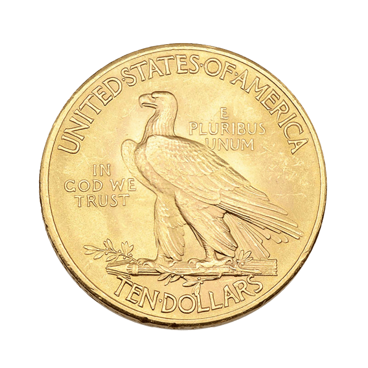 Gouden 10 dollar Indian Head munt