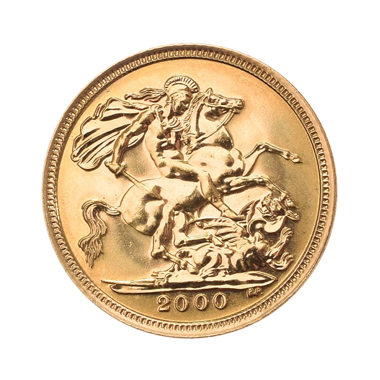 Gouden Pond 1/2 Sovereign munt
