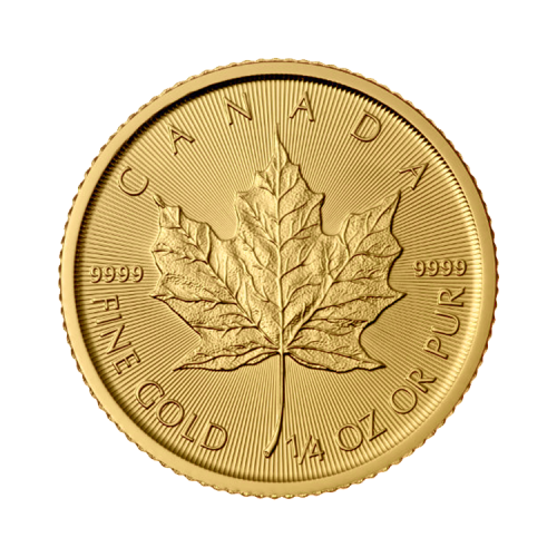 1/4 troy ounce gouden Maple Leaf munt