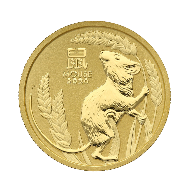 1/4 troy ounce gouden Lunar munt