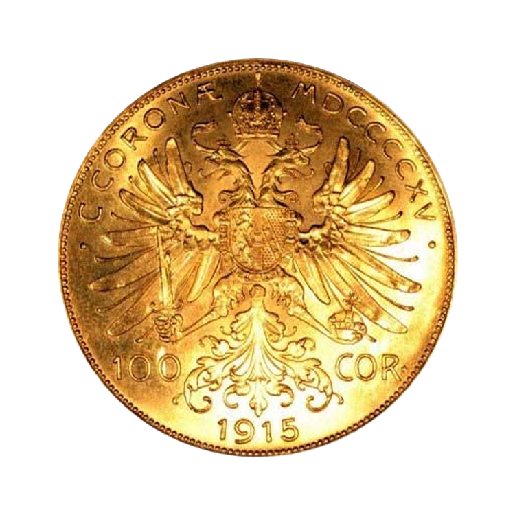 Oostenrijkse gouden 100 Corona munt