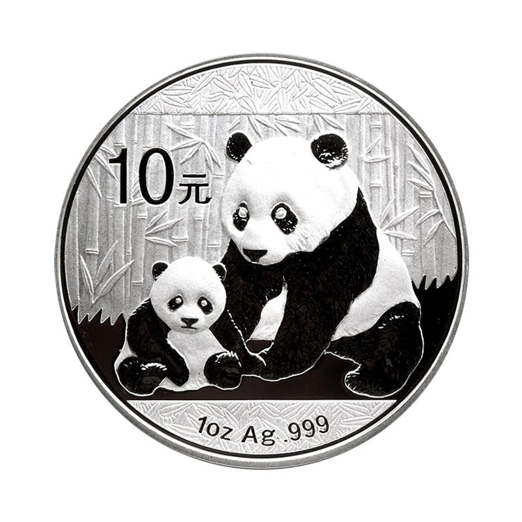 1 troy ounce zilveren Panda munt (1982-2015)