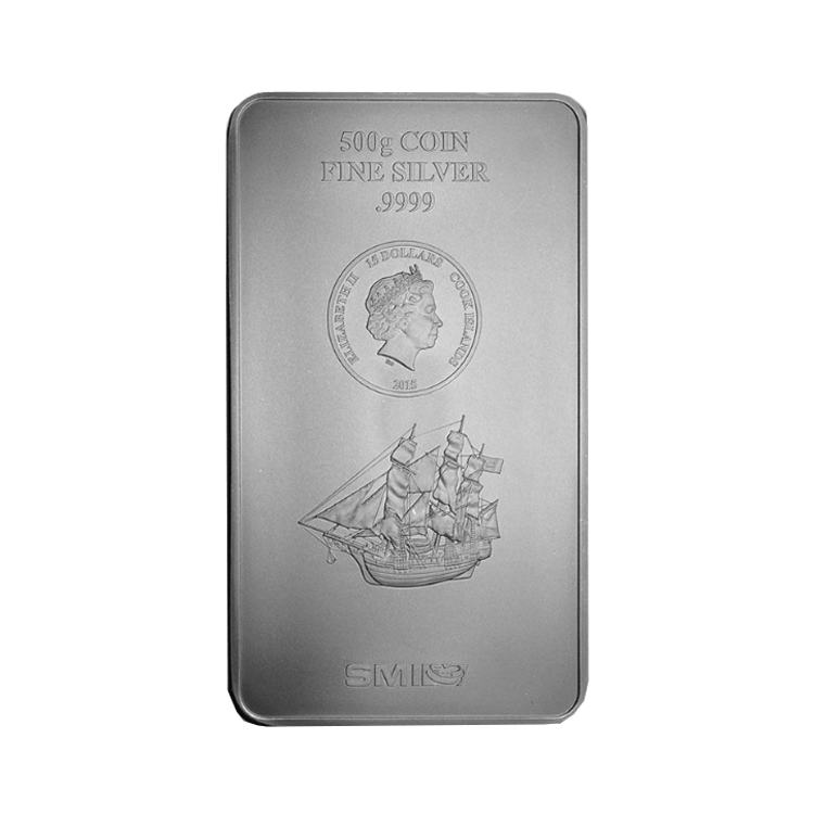 500 gram zilveren Cook Islands muntbaar