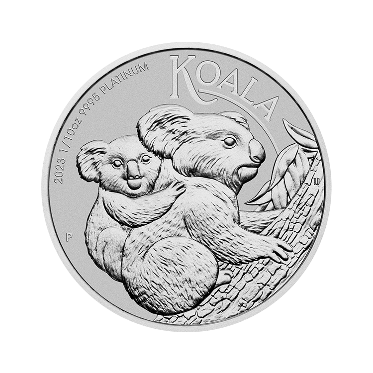 1/10 troy ounce platina Koala munt