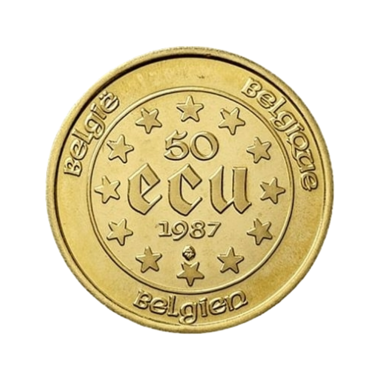 Belgie 50 ECU gouden munt