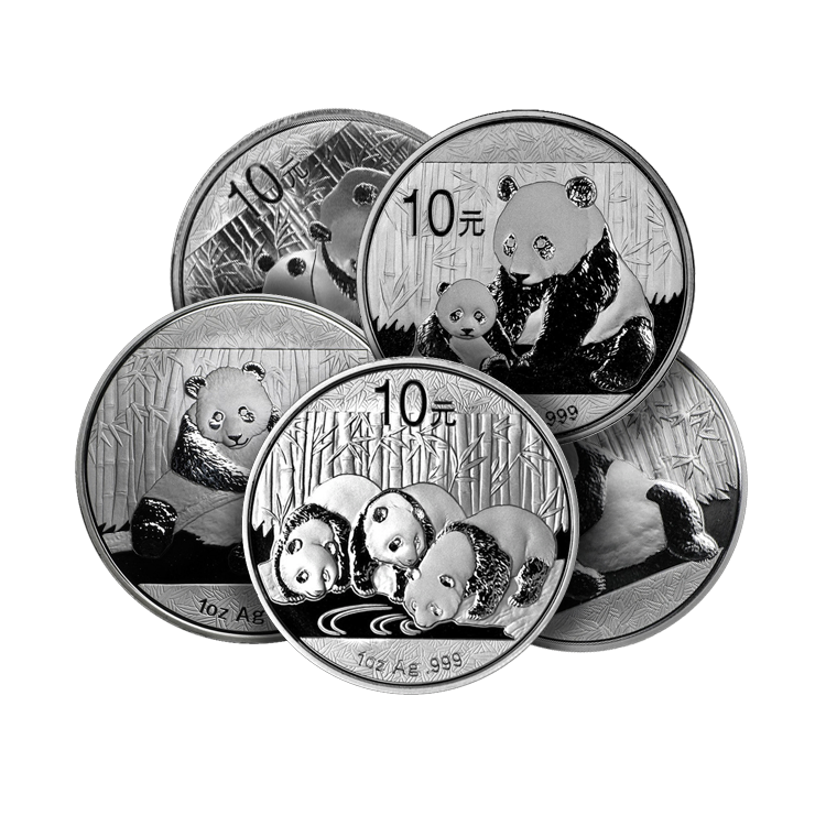 1 troy ounce zilveren Panda munt (1982-2015)