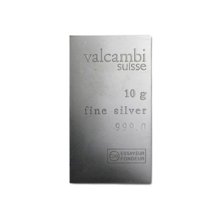 10 gram zilverbaar diverse producenten