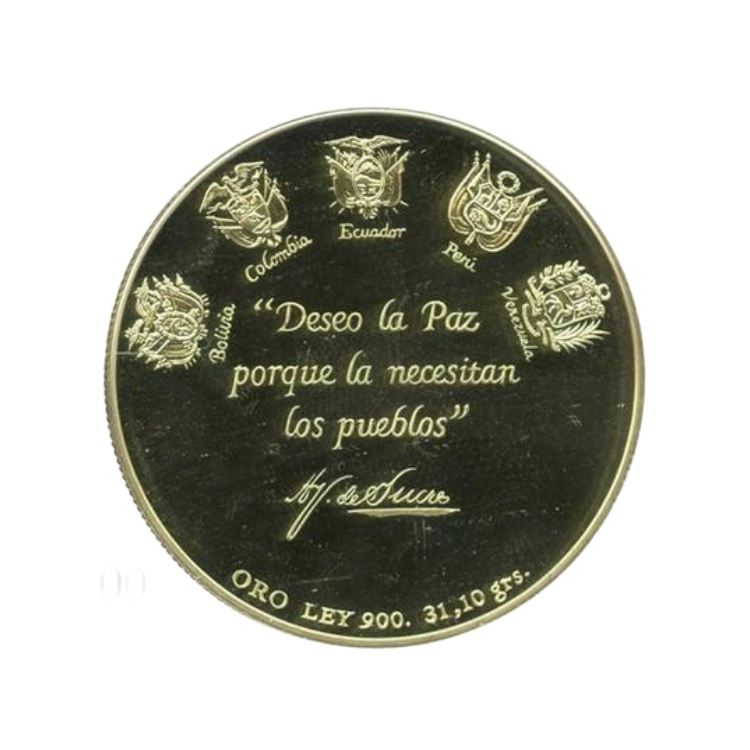 Gouden Sucre Bicentenario munt 1995