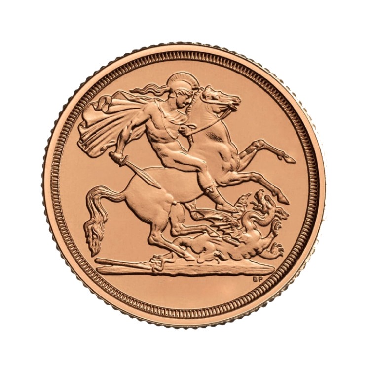 Gouden 1/4 Sovereign munt