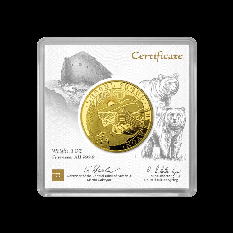 1 troy ounce gouden Noah's Ark munt
