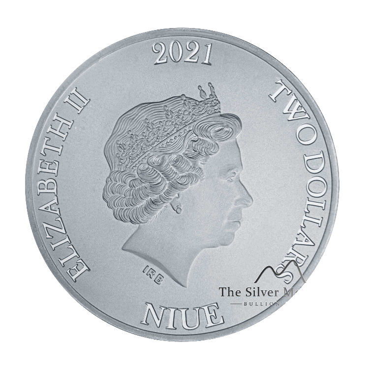 1 troy ounce zilveren munt Bitcoin 2021
