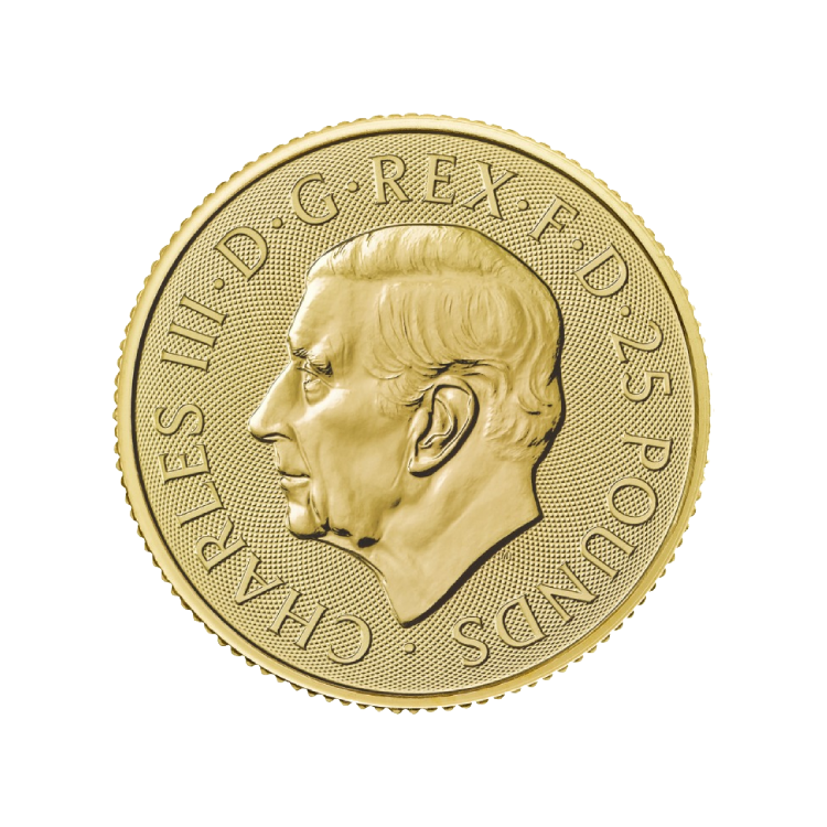 1/4 troy ounce gouden St. George and the Dragon munt