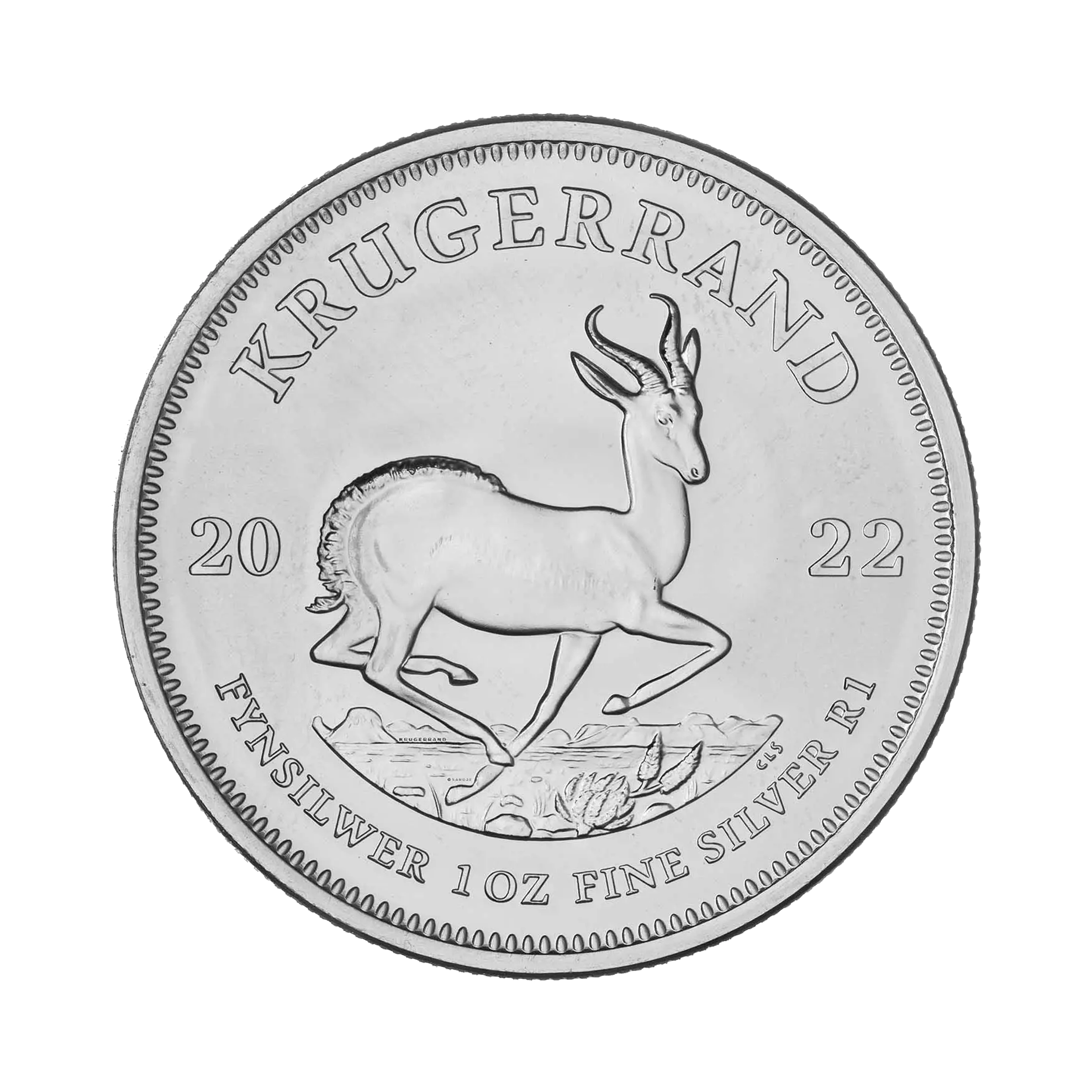 1 troy ounce zilveren Krugerrand munt