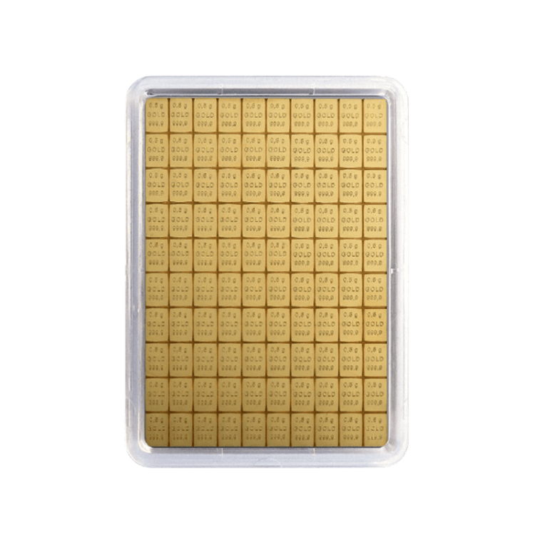 100x 0,5 gram gouden Combibar
