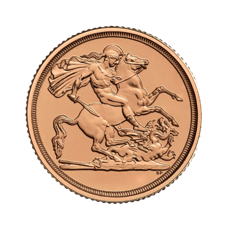 Gouden 1/4 Sovereign munt