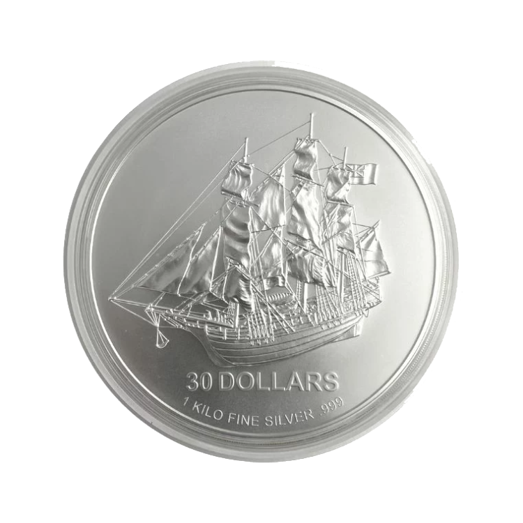 1 kilo Cook Islands Bounty zilveren munt