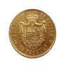 Spaanse gouden 25 Pesetas munt - foto 1 - voorbeeld