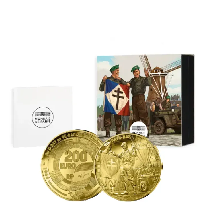 1 troy ounce gouden V-E DAY 80th anniversary munt | Proof