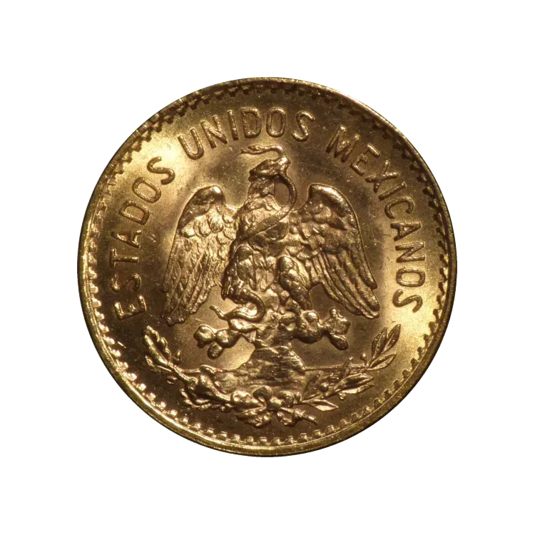 Gouden 5 Pesos munt Mexico