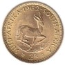 2 rand gouden munt uit Zuid-Afrika - foto 1 - voorbeeld
