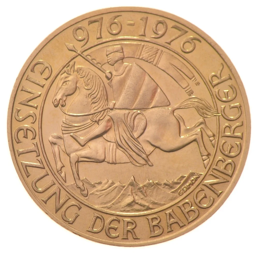 Gouden munt 1000 schilling Babenberger
