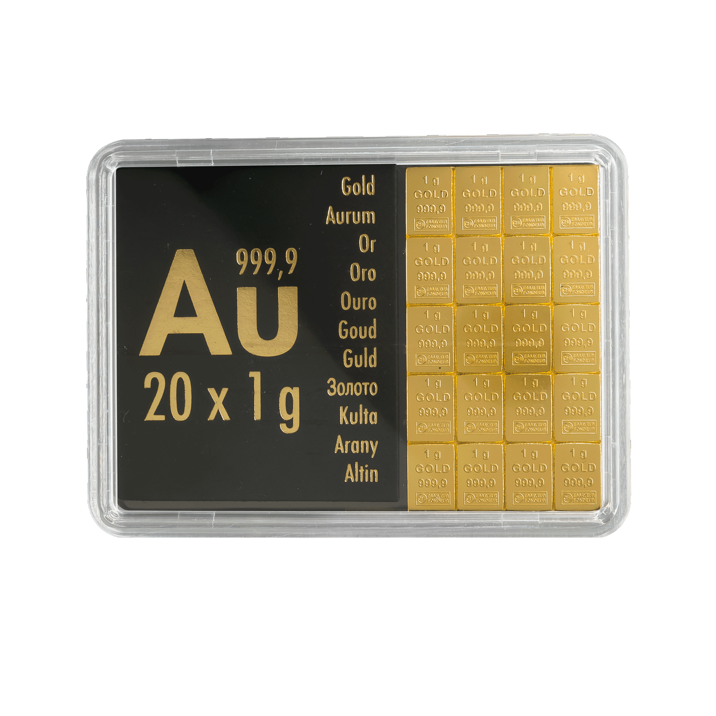 20x 1 gram gouden CombiBar
