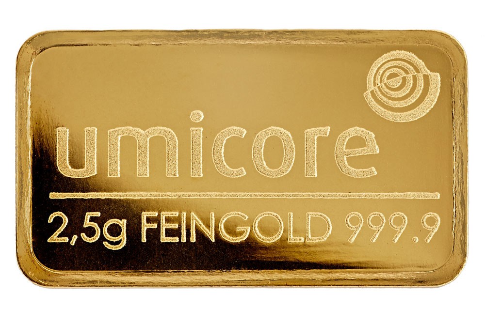 Goudbaar 2.5 gram diverse producenten